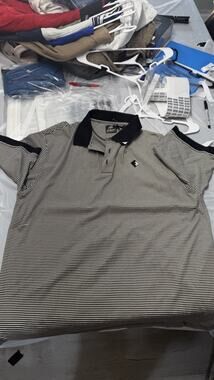 Vintage Ahead Polo Golf Shirt Men’s Size XL Striped